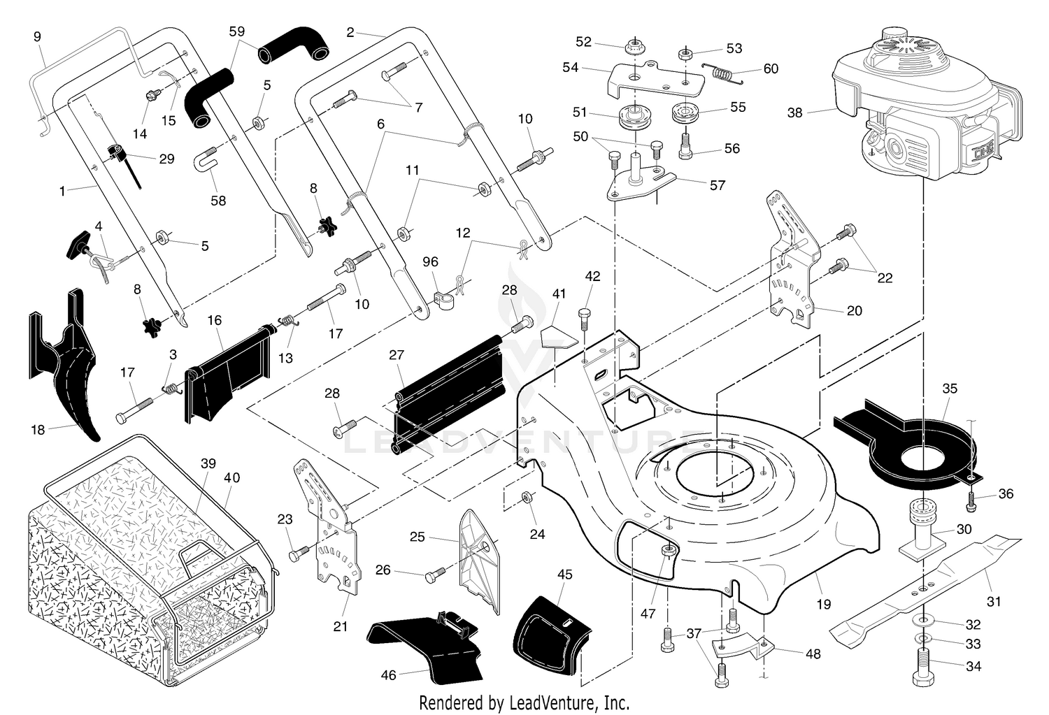 Handle & Deck Assembly