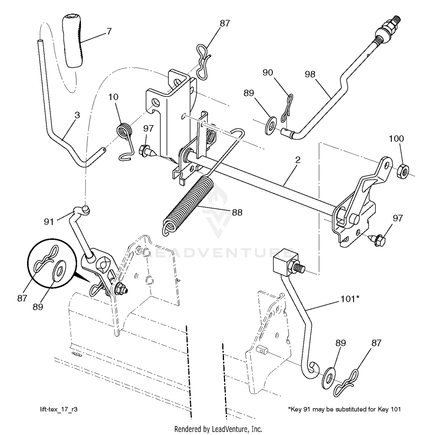 MOWER LIFT / DECK LIFT