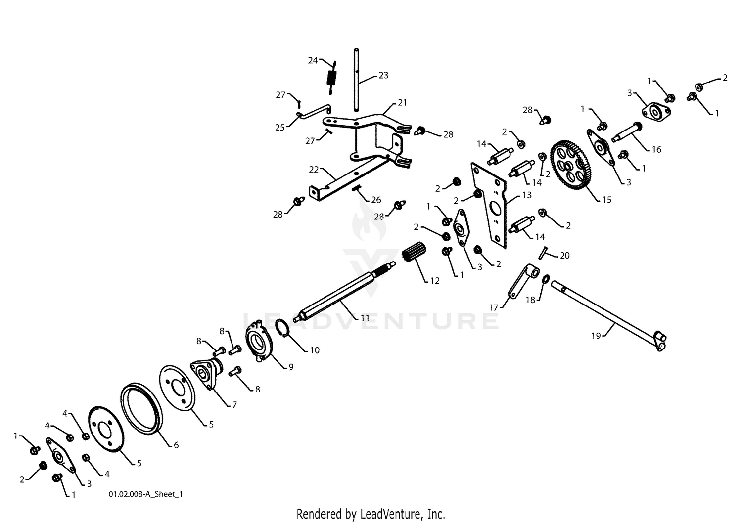 Auger Control Shaft