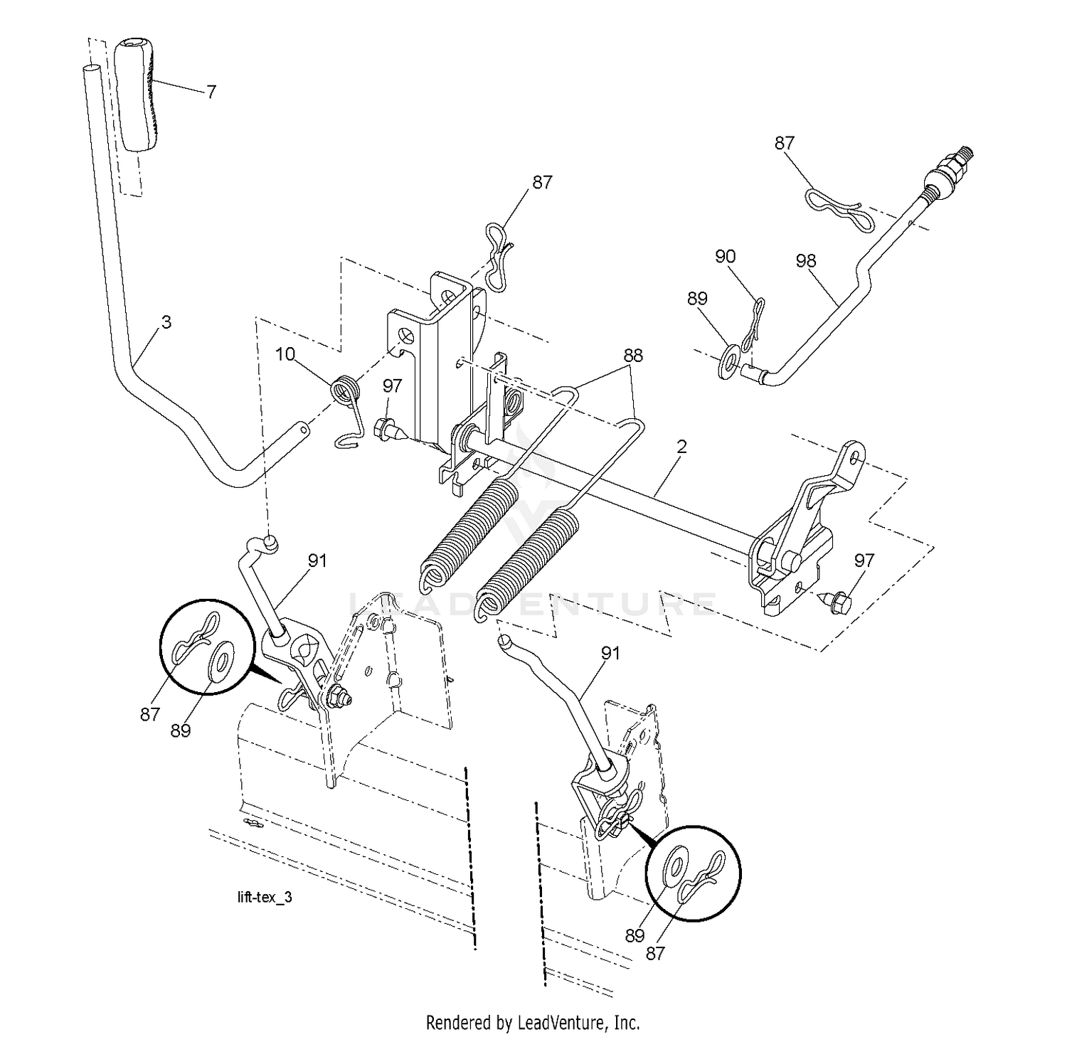 MOWER LIFT / DECK LIFT