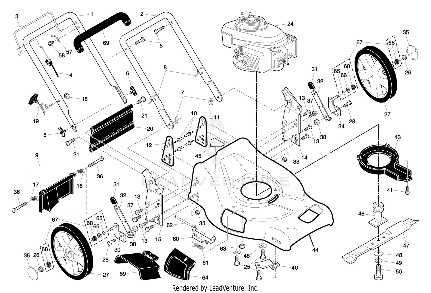 Handle & Deck Assembly