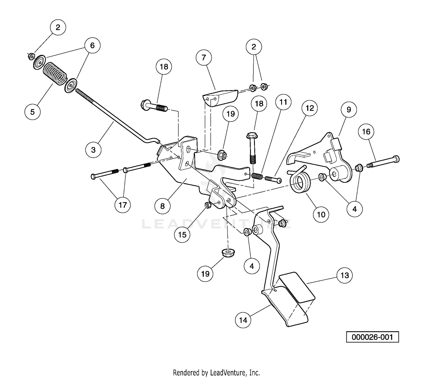 Accelerator Pedal Assembly - Style B