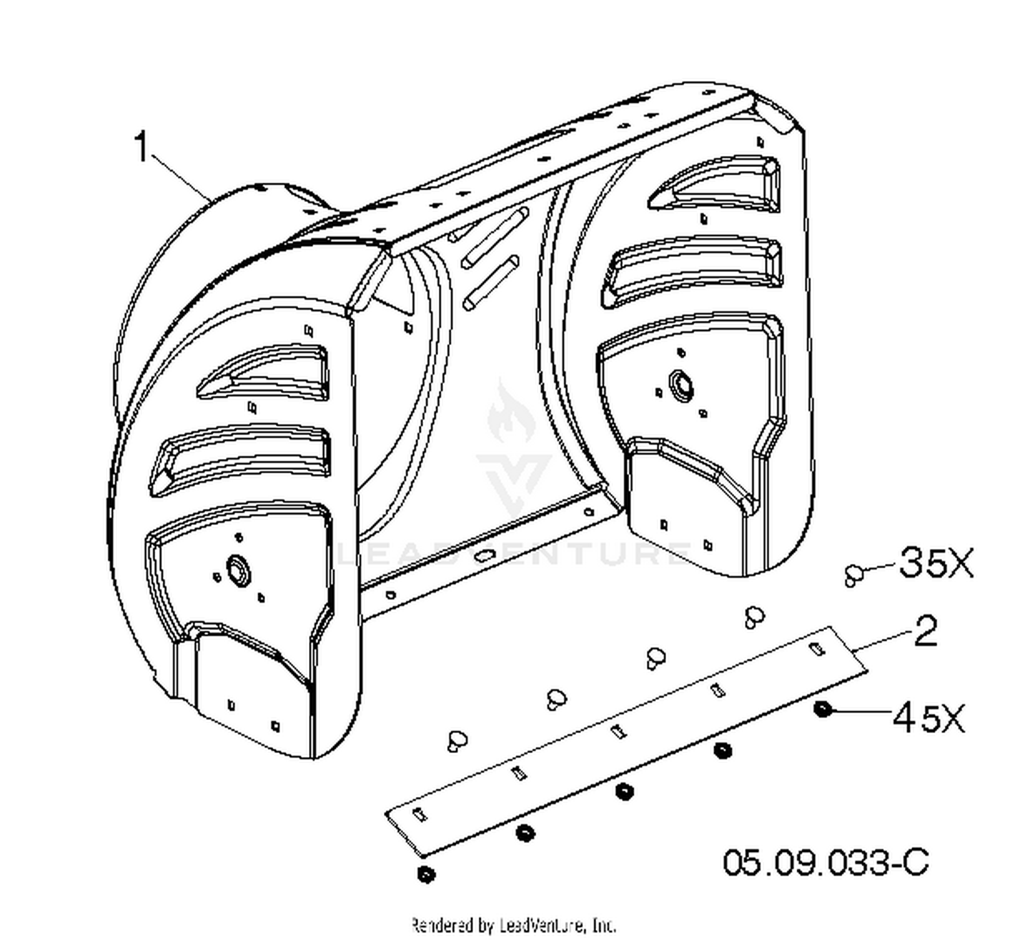 AUGER HOUSING & IMPELLER 2