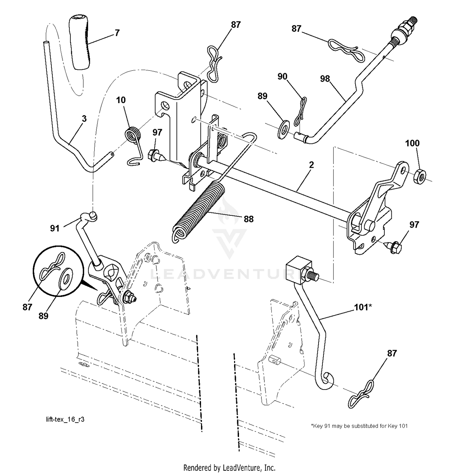 MOWER LIFT / DECK LIFT