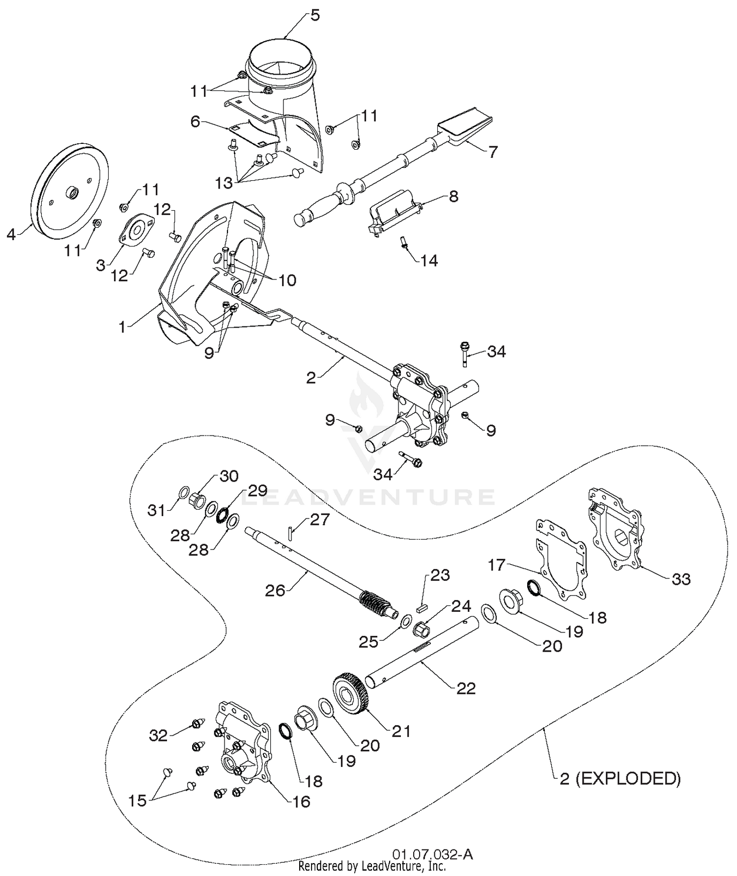AUGER HOUSING & IMPELLER 3