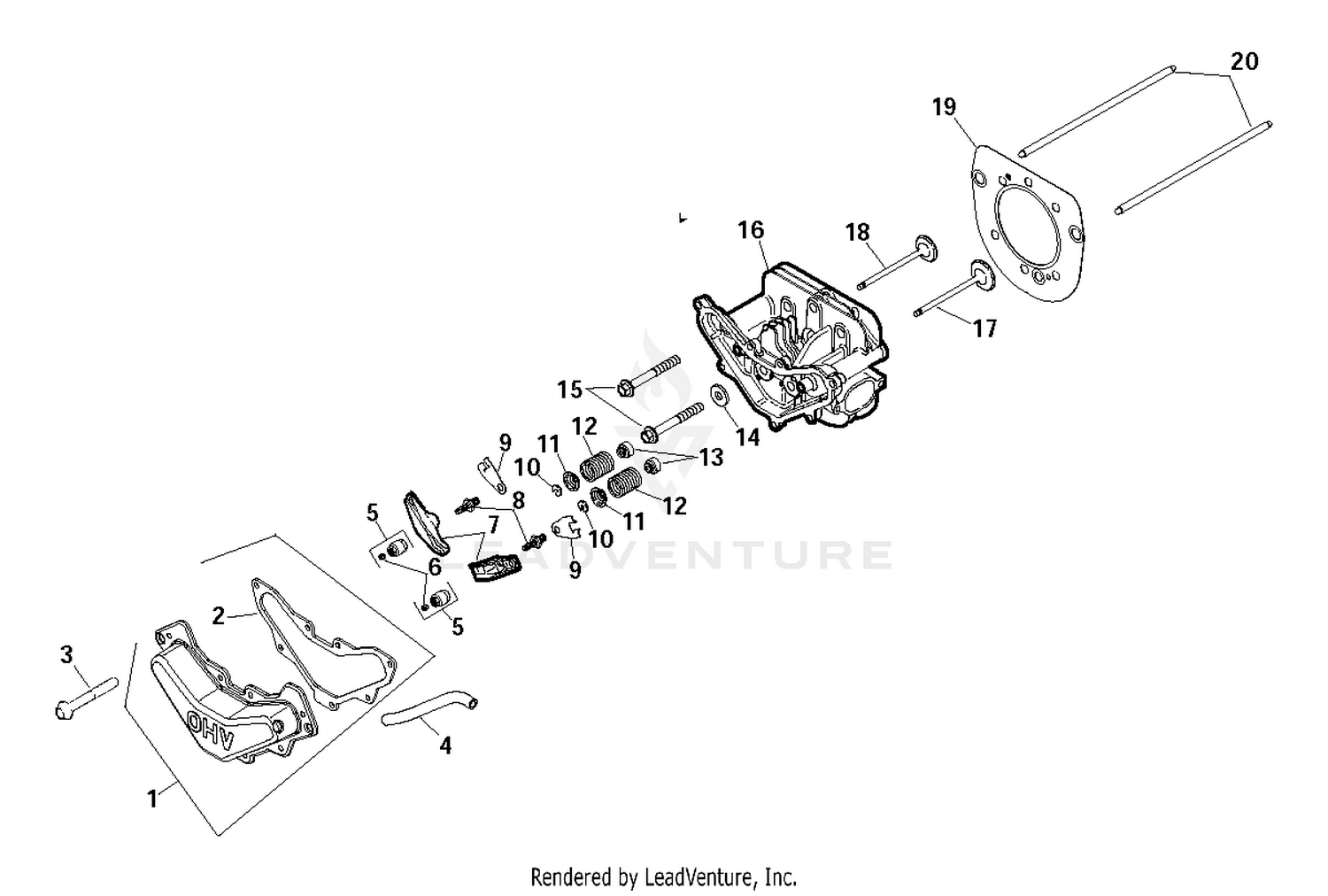 CYLINDER HEAD/VALVE,BREATHER