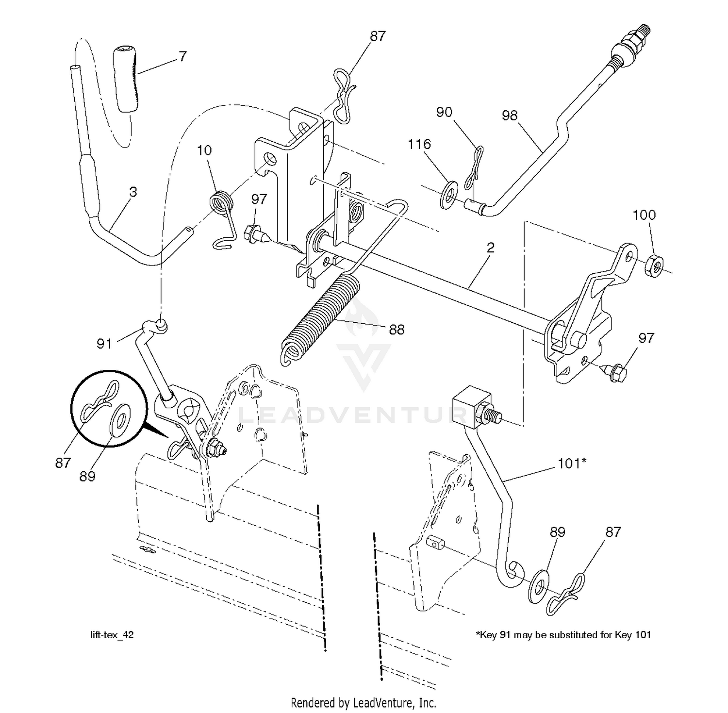 MOWER LIFT / DECK LIFT
