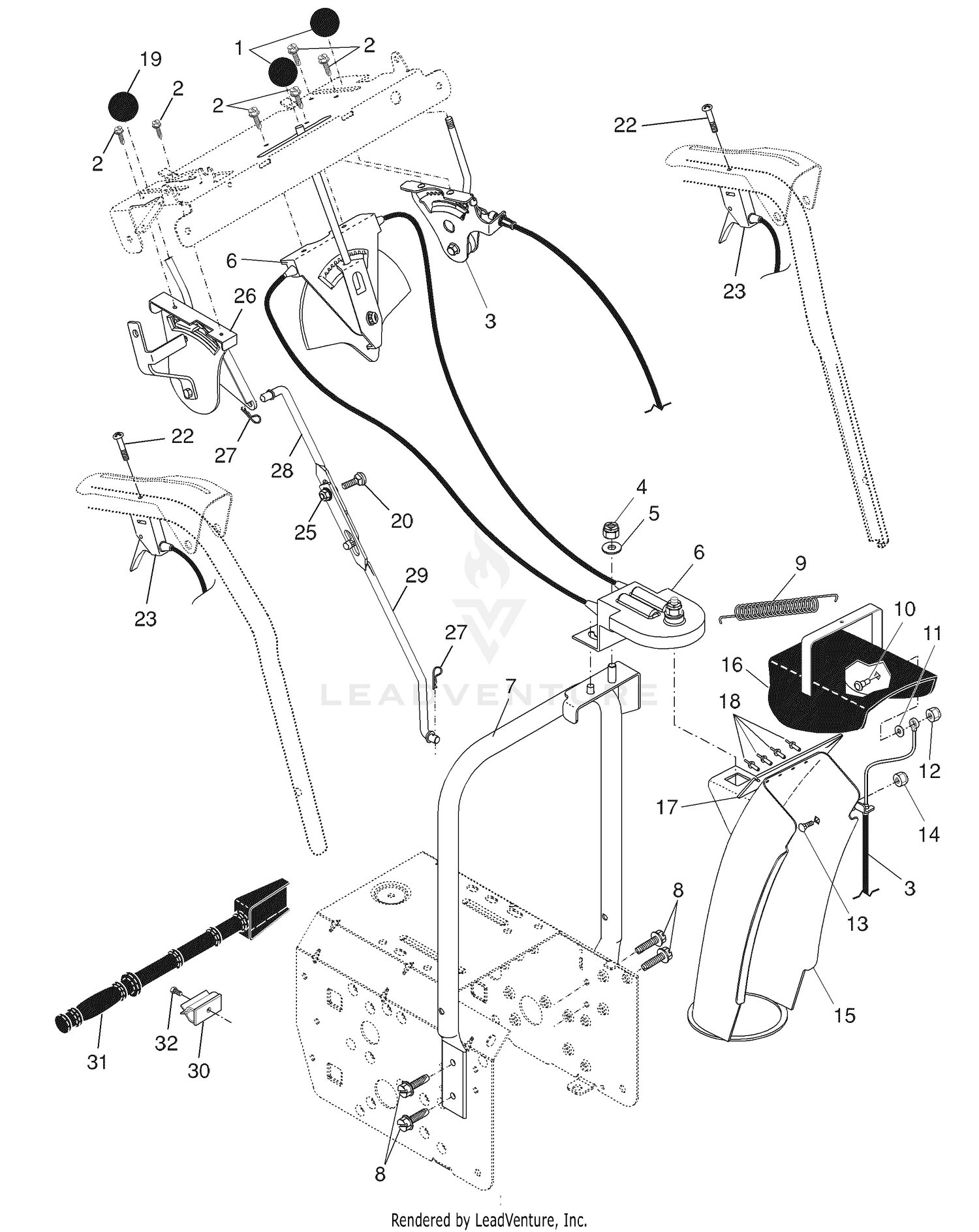 Control Panel/Discharge Chute