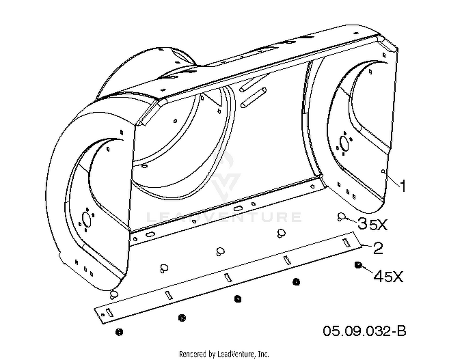 AUGER HOUSING & IMPELLER 2