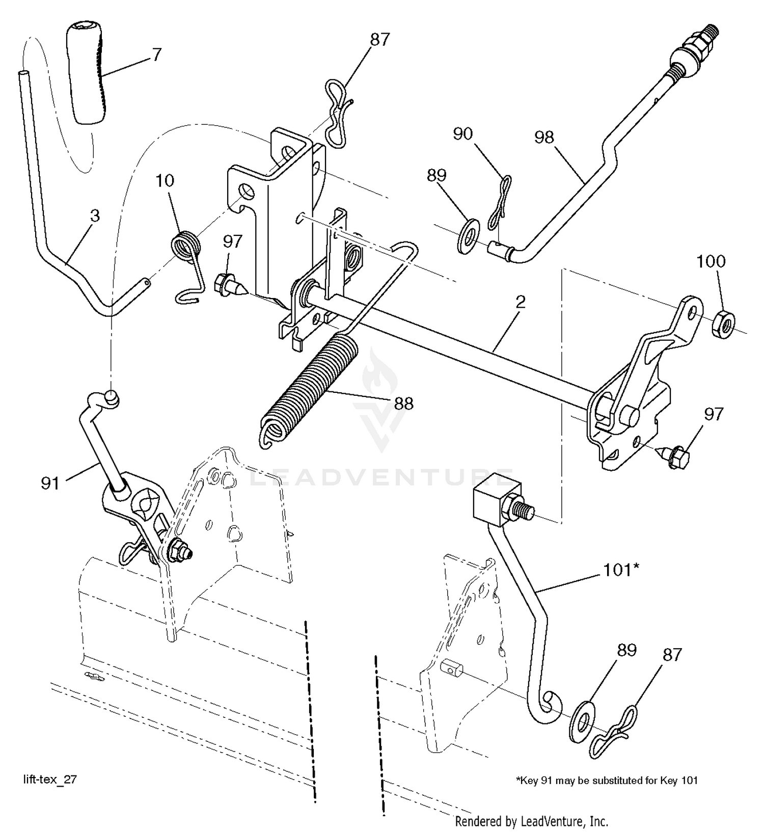 MOWER LIFT / DECK LIFT