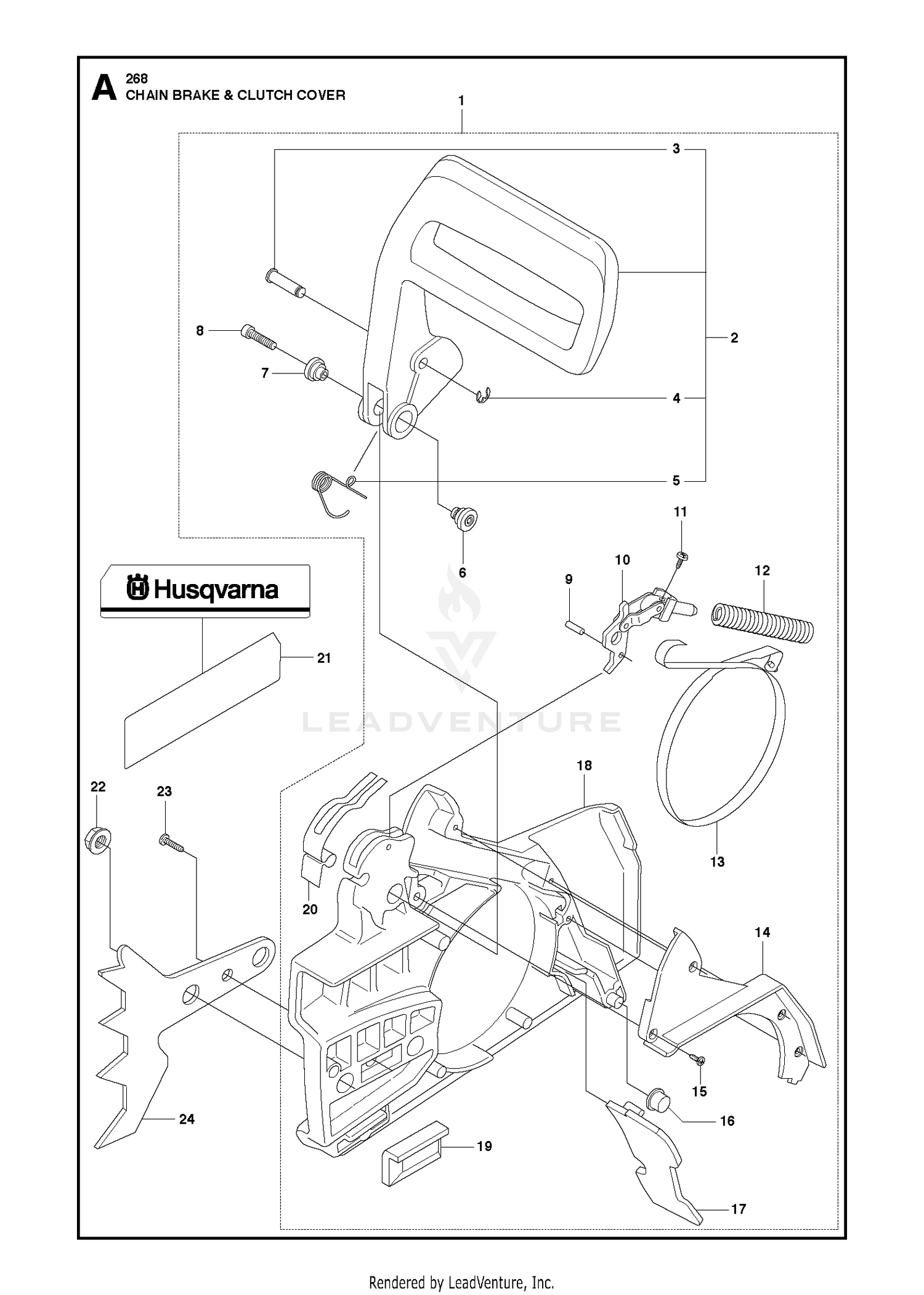 CHAIN BRAKE & CLUTCH COVER