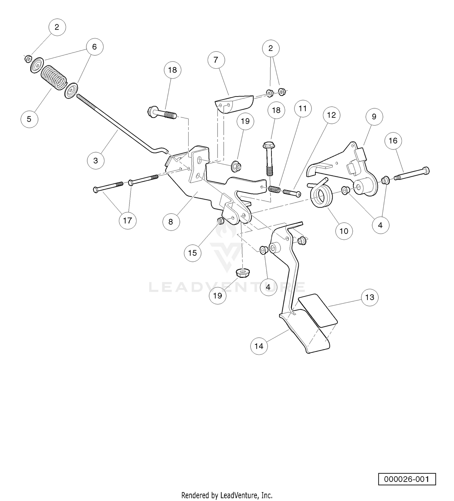Accelerator Pedal Assembly - Style B