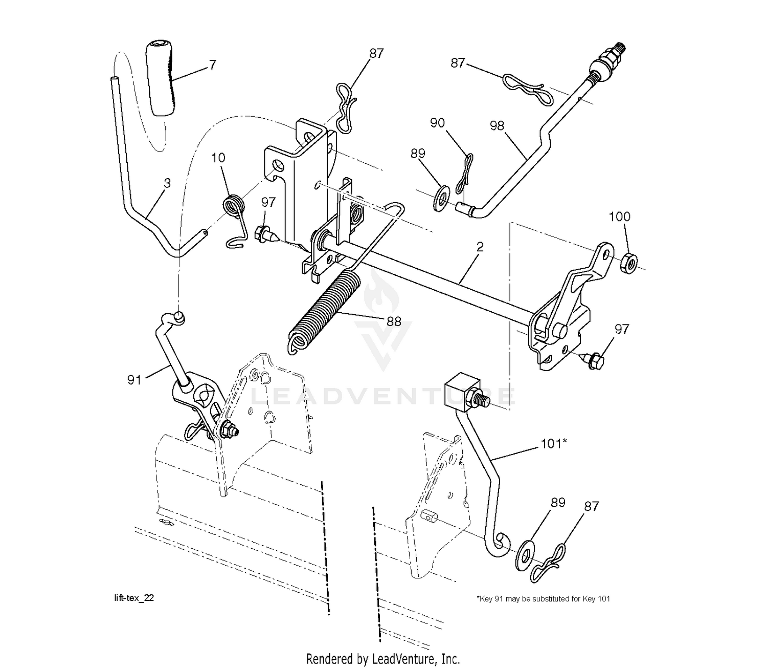 MOWER LIFT / DECK LIFT