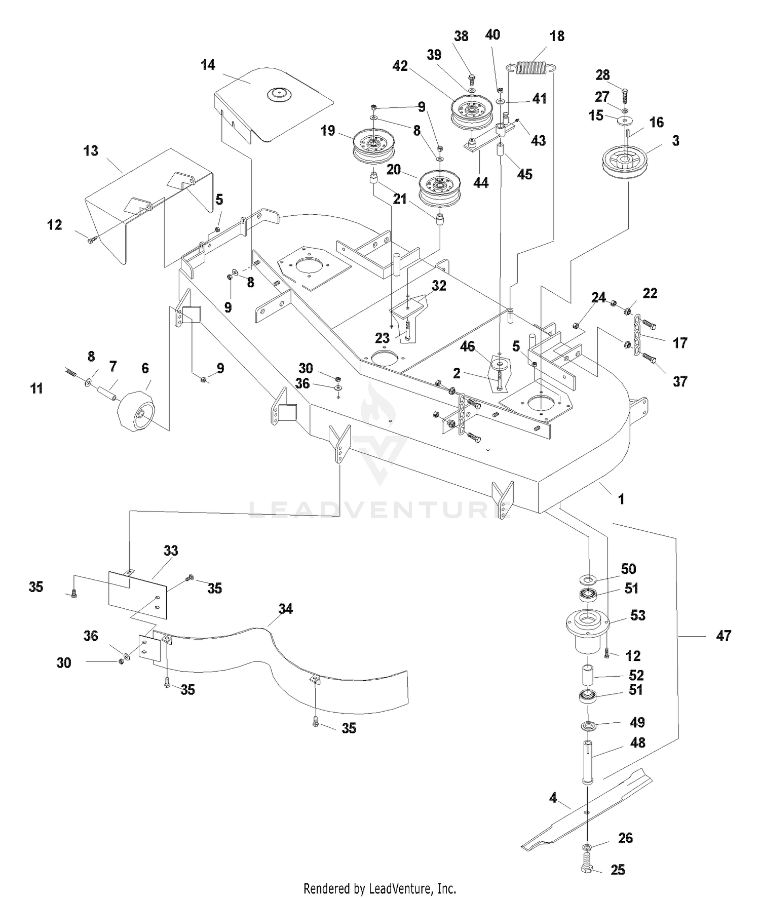 Deck Assembly 52"