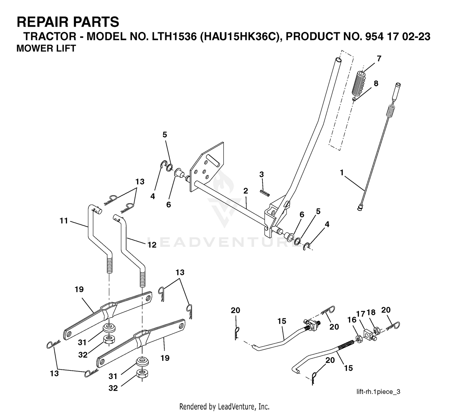 MOWER LIFT / DECK LIFT
