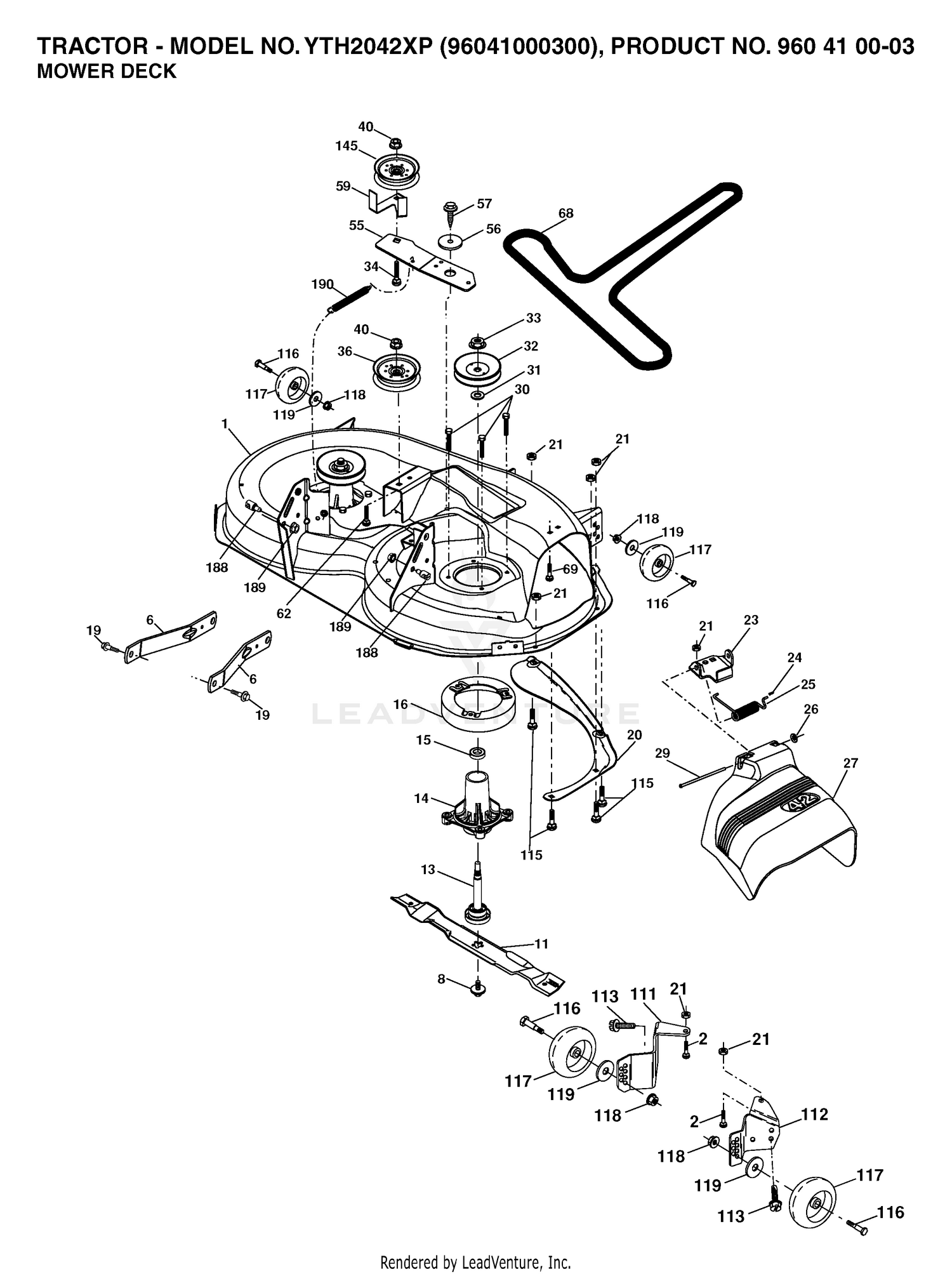 MOWER DECK / CUTTING DECK