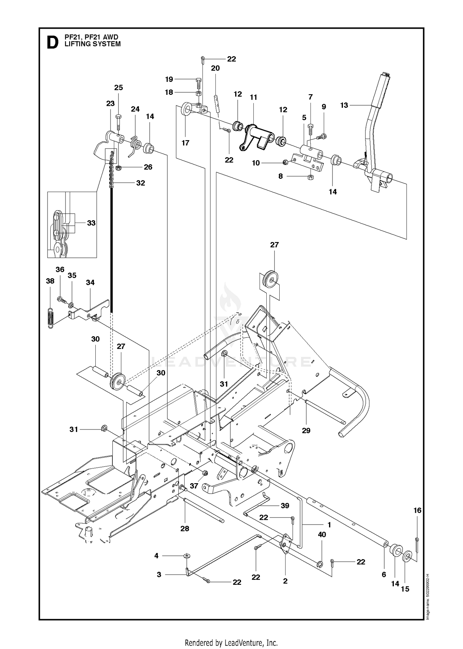 MOWER LIFT / DECK LIFT