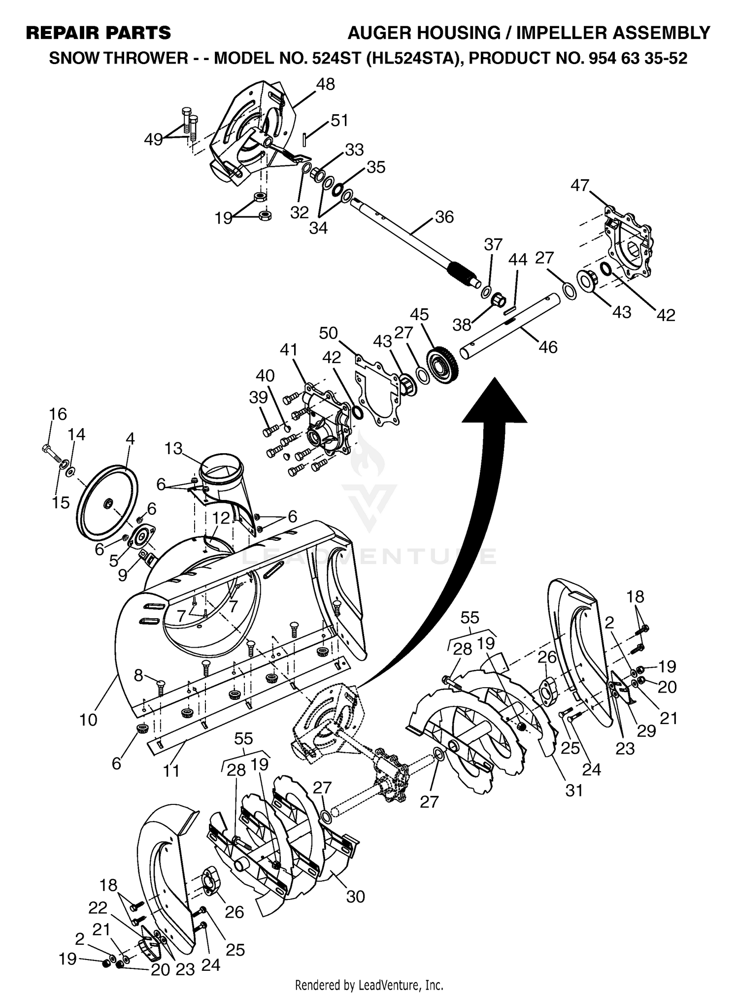 AUGER HOUSING & IMPELLER