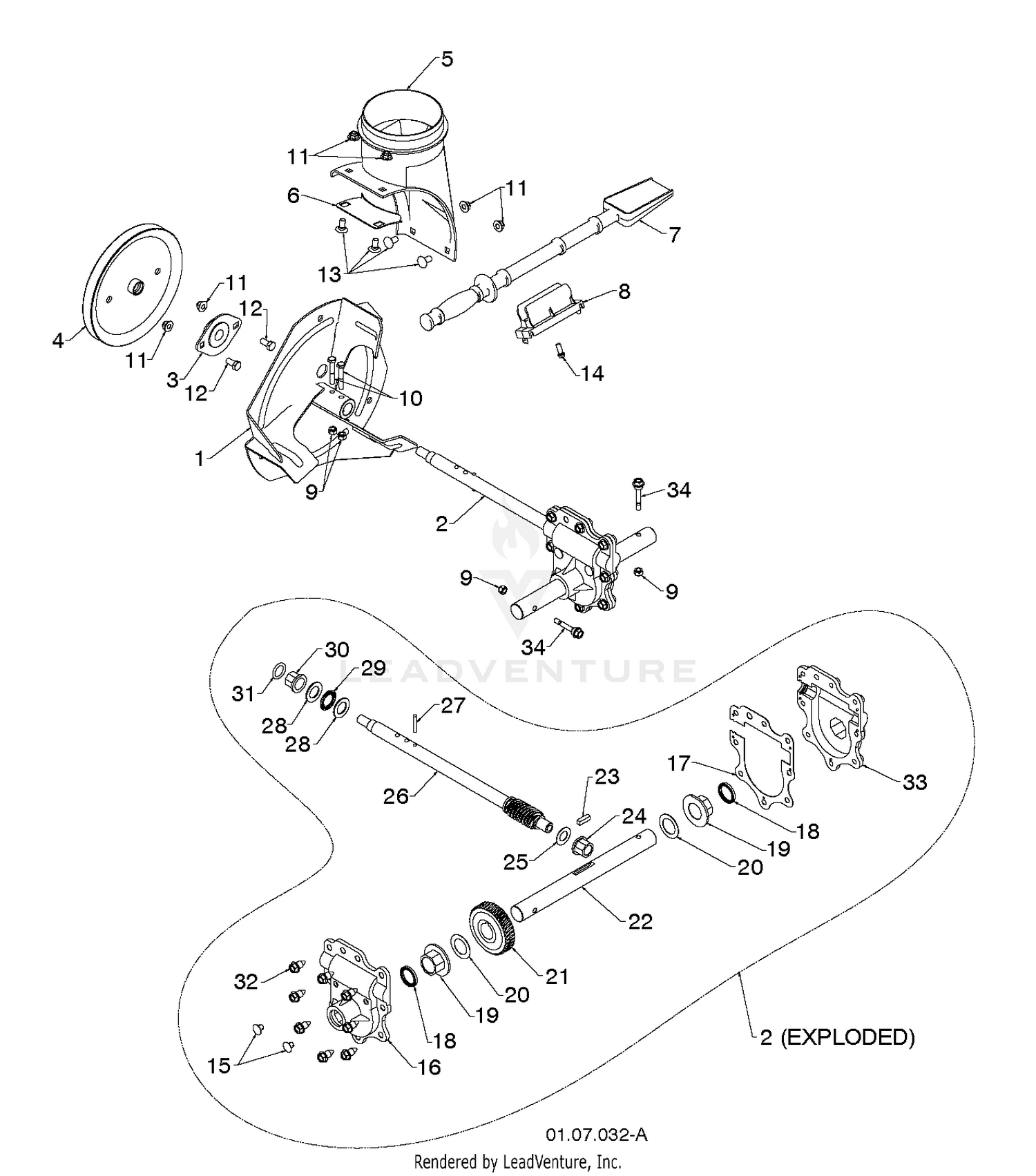 AUGER HOUSING & IMPELLER