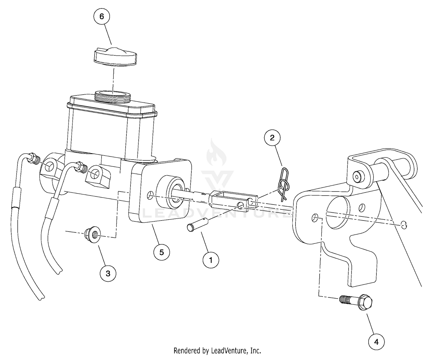 Master Cylinder With Intergral Reservoir
