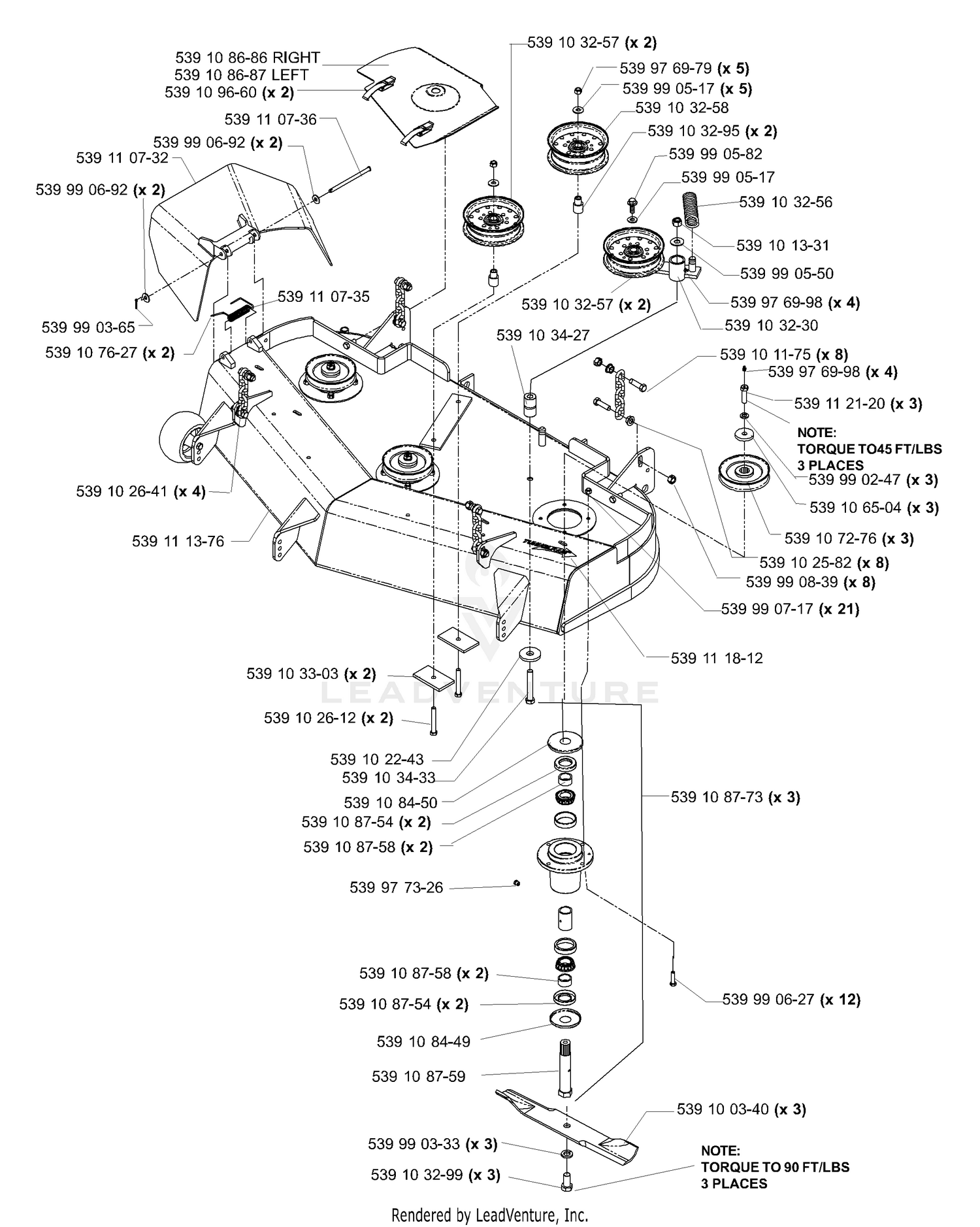 Deck Assembly 48" (Part 1)
