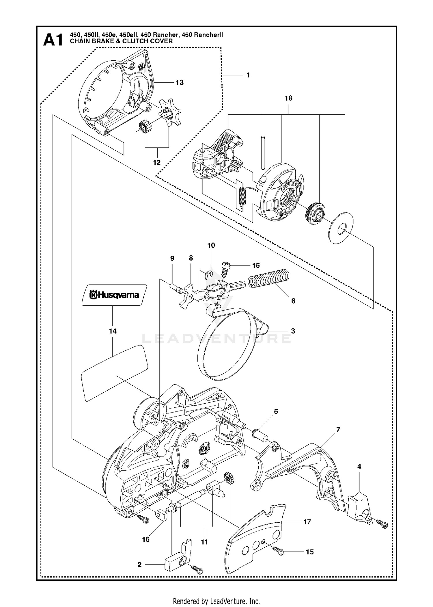 CHAIN BRAKE & CLUTCH COVER