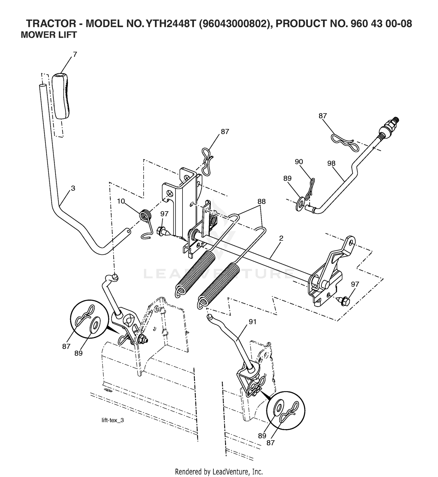 MOWER LIFT / DECK LIFT