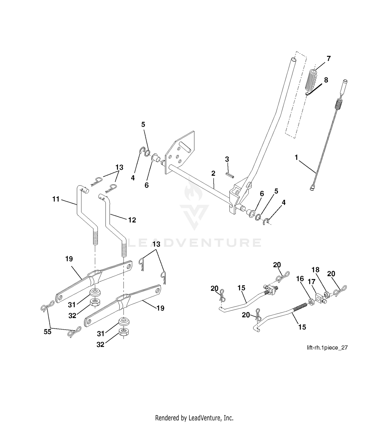 MOWER LIFT / DECK LIFT