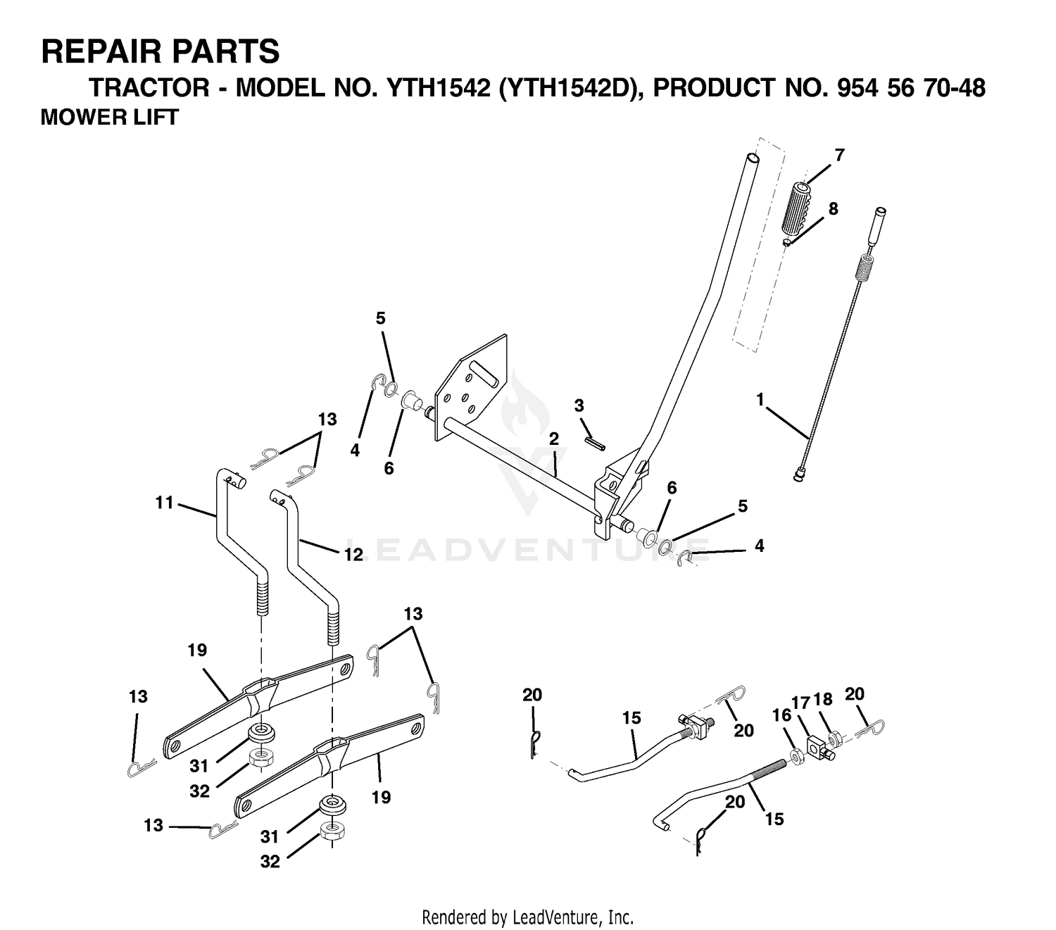 MOWER LIFT / DECK LIFT