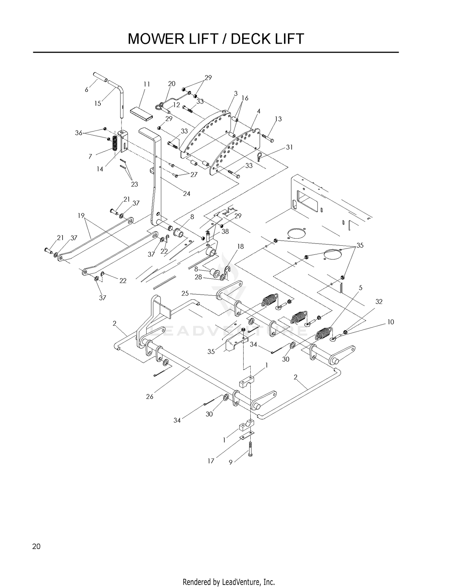 MOWER LIFT / DECK LIFT