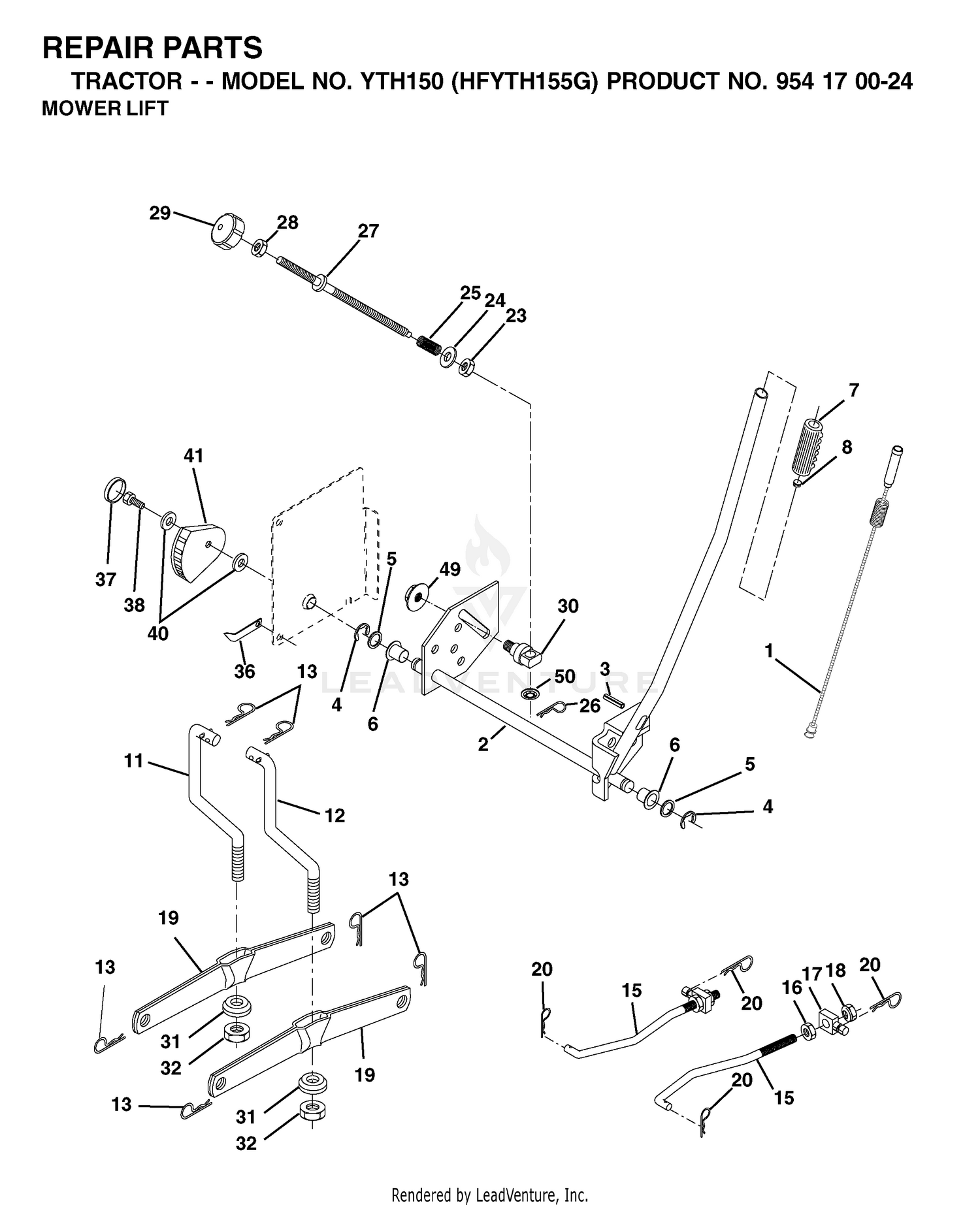 MOWER LIFT / DECK LIFT