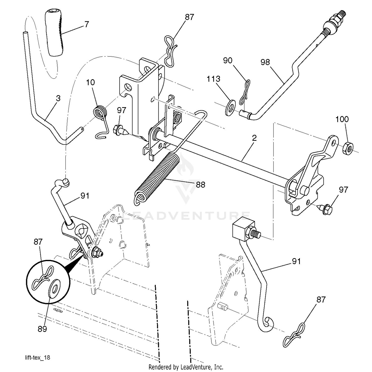 MOWER LIFT / DECK LIFT
