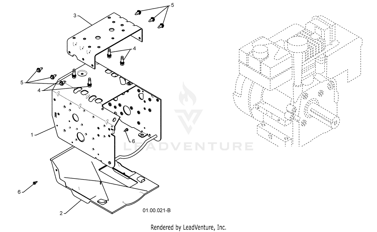 Chassis / Engine / Pulleys