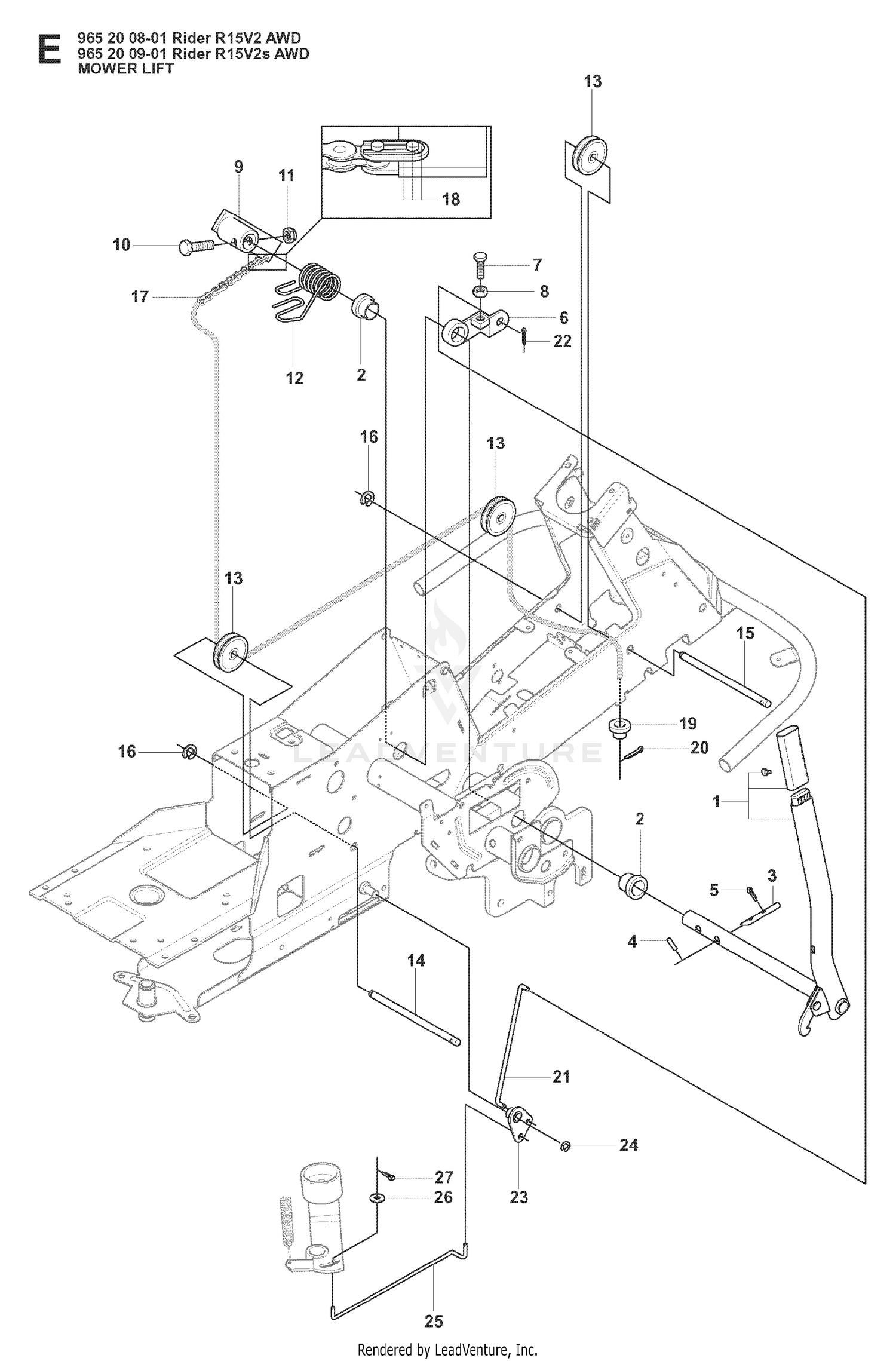 MOWER LIFT / DECK LIFT