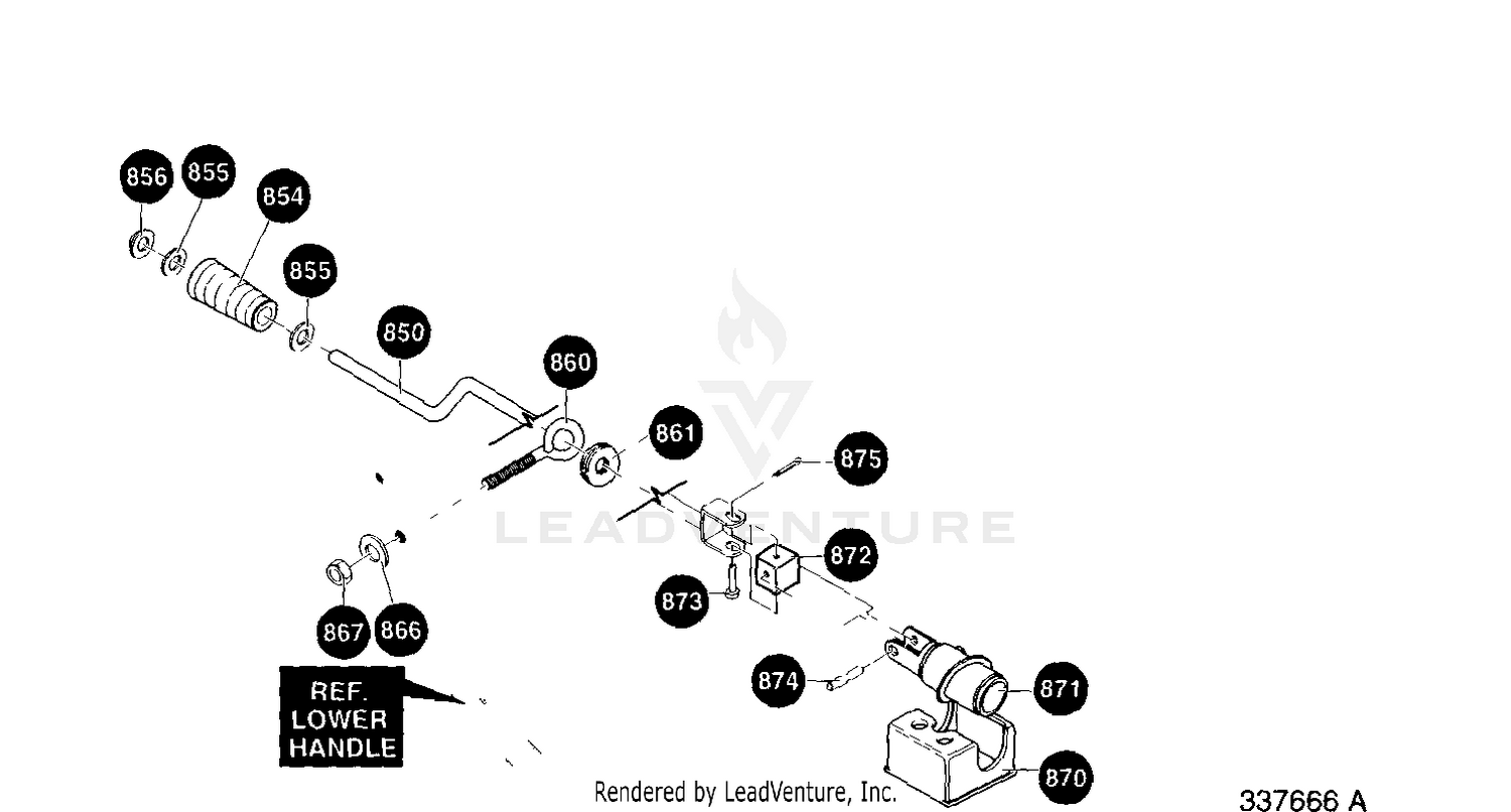 Chute Control Rod Assembly