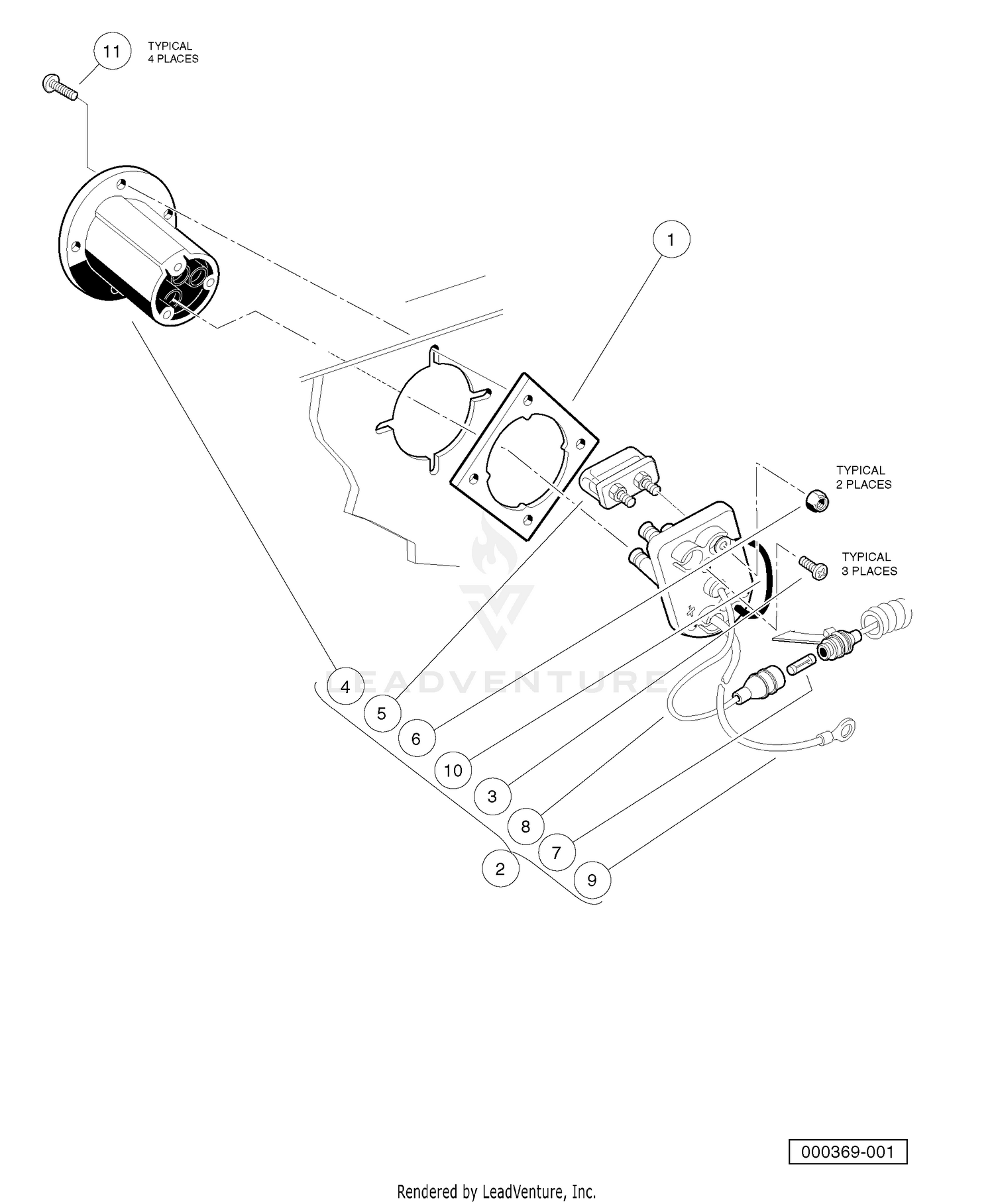 BATTERY CHARGER RECEPTACLE