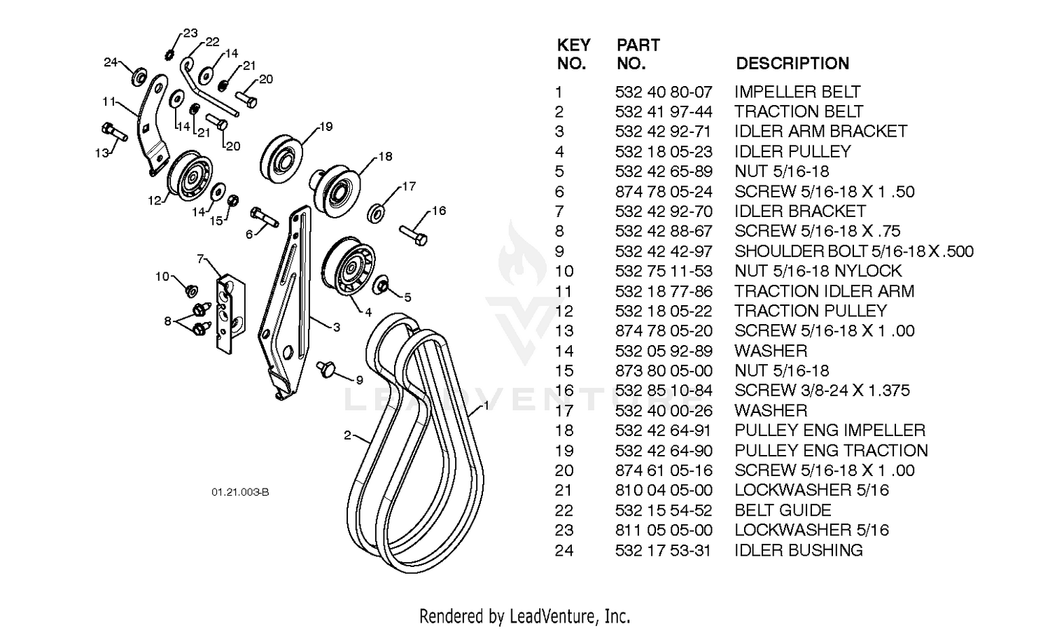 CHASSIS, ENGINE & PULLEYS 4