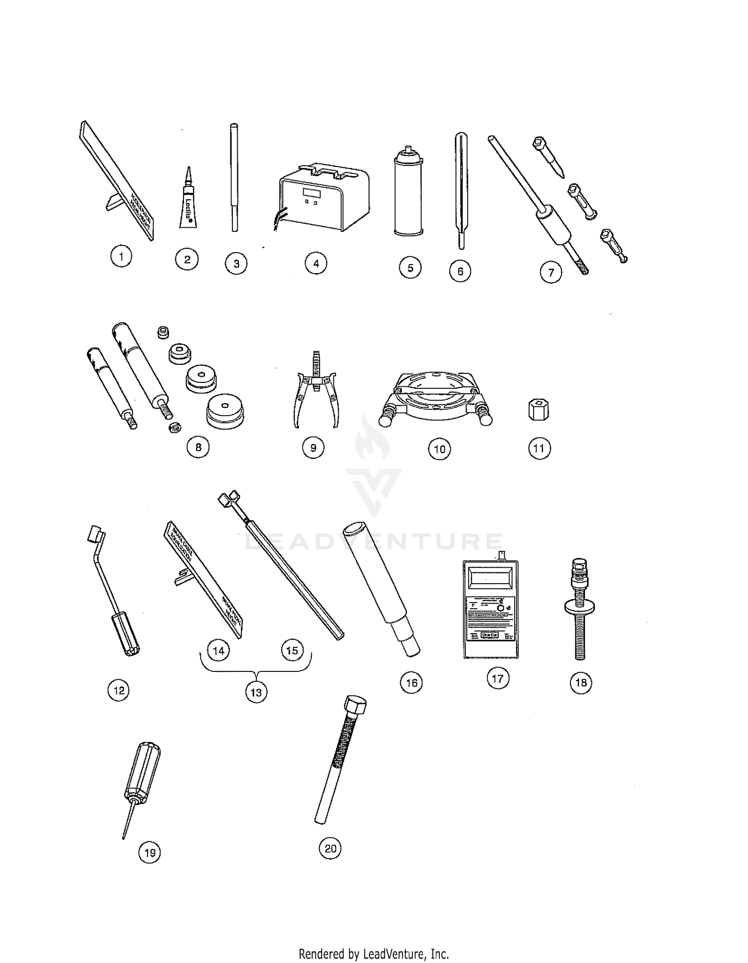MAINTENANCE AND SERVICE TOOLS