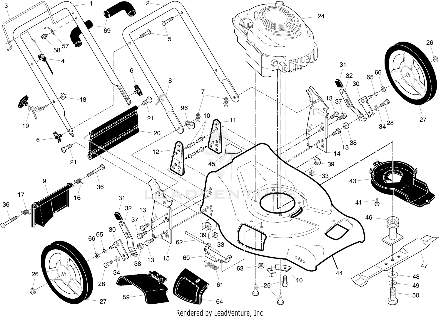Handle & Deck Assembly