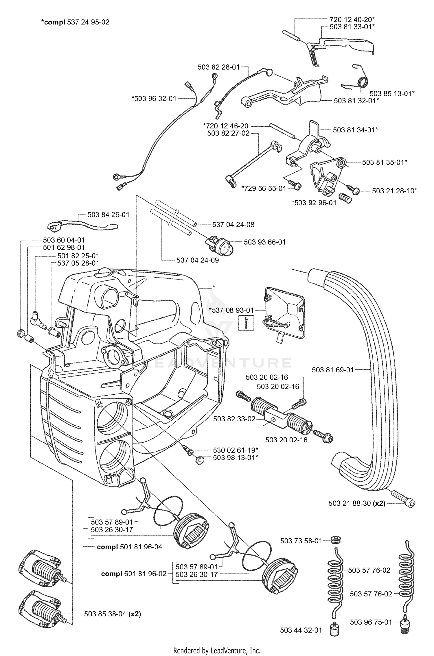 Tank / Housing / Handles