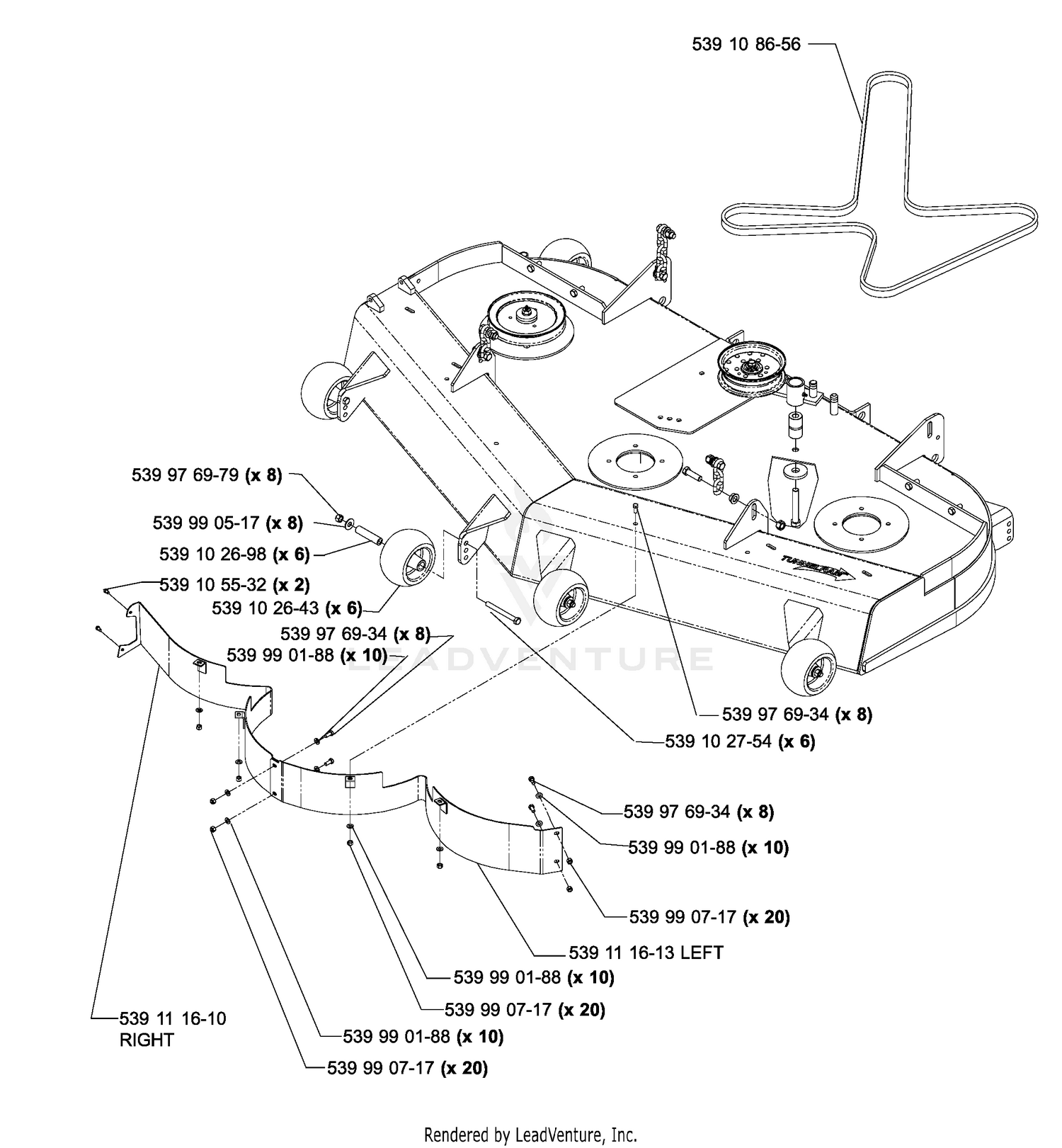 61" Deck Assembly (Part 2)