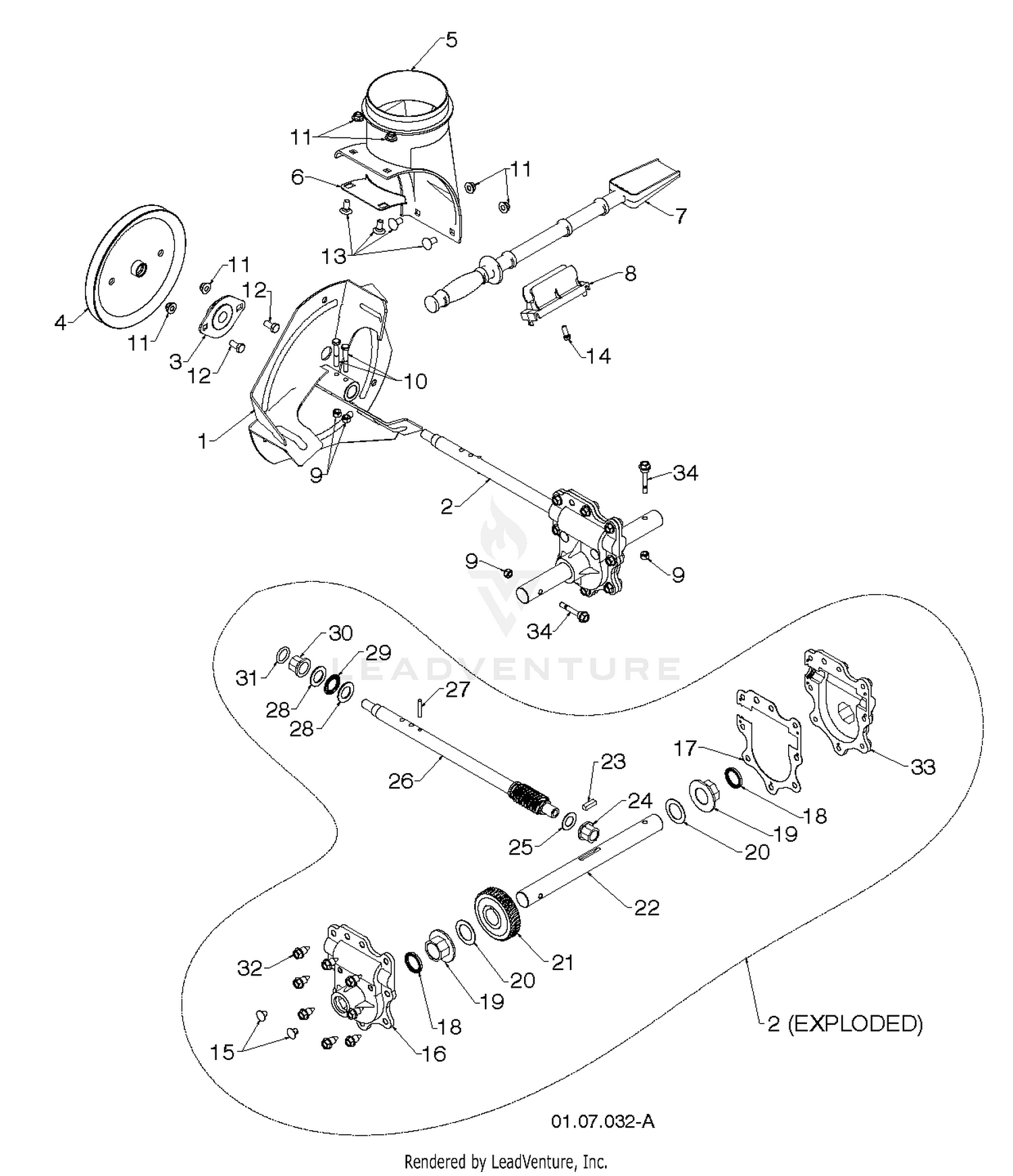 AUGER HOUSING & IMPELLER 6