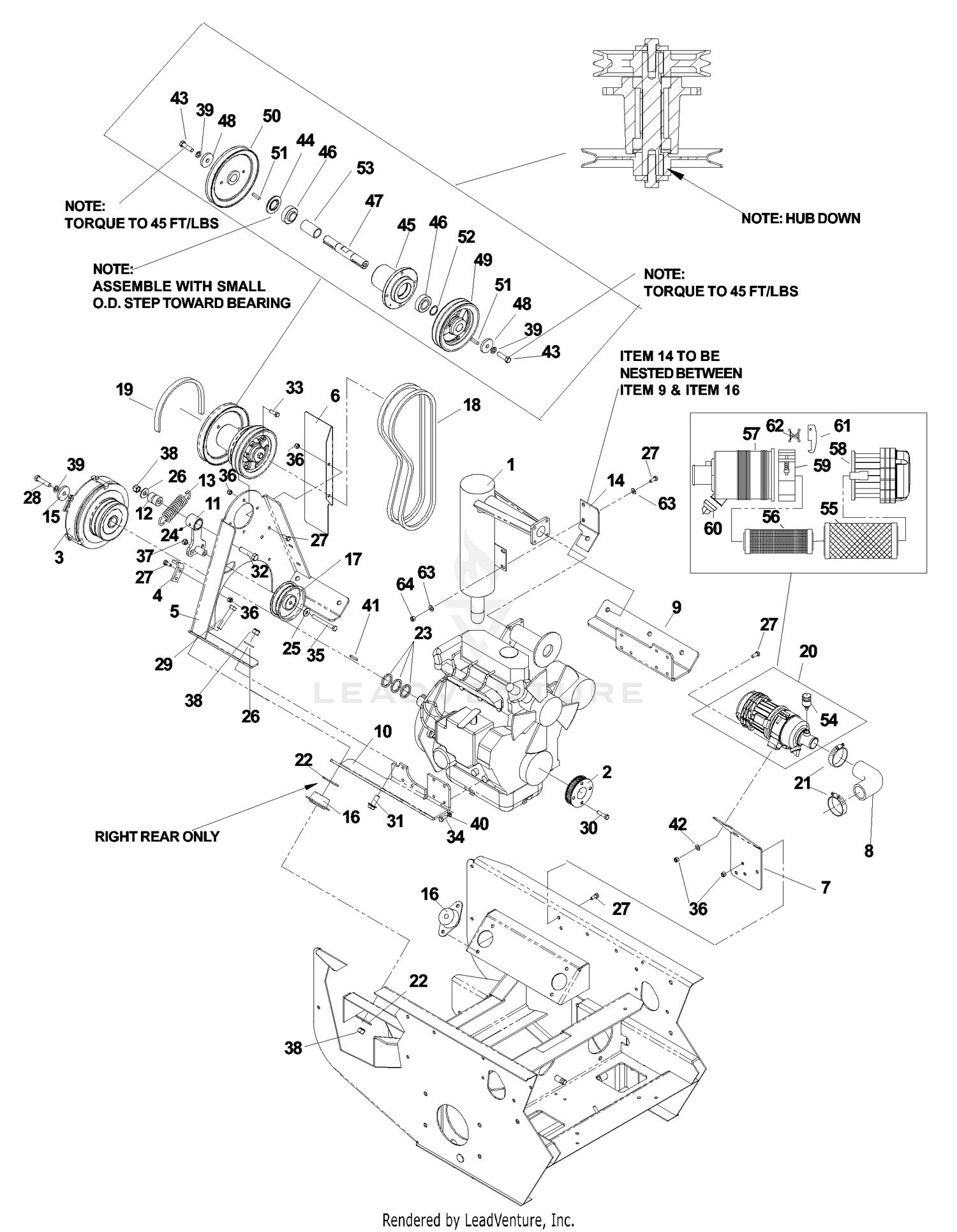 Engine Assembly 34 H.P.