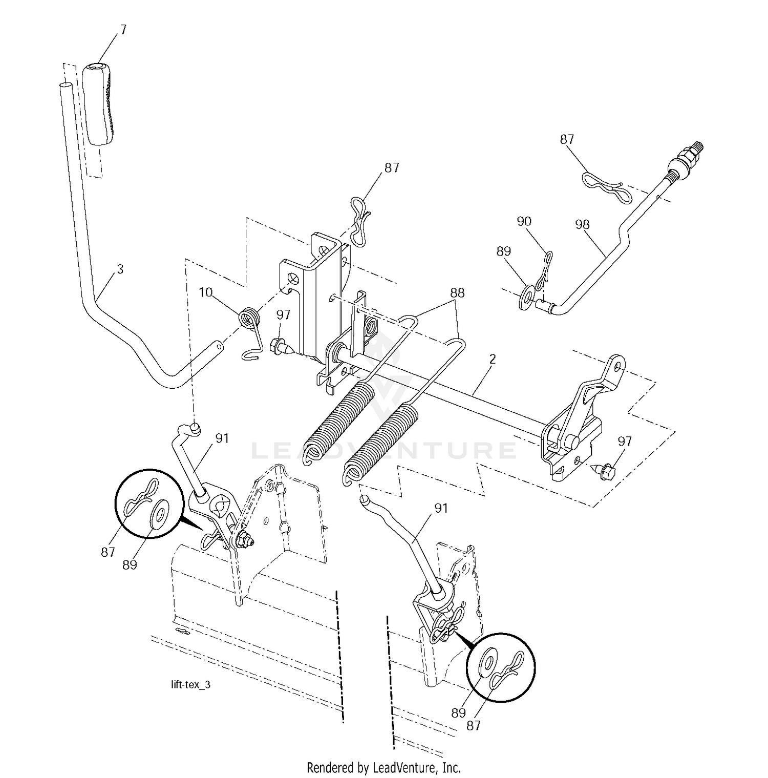 MOWER LIFT / DECK LIFT