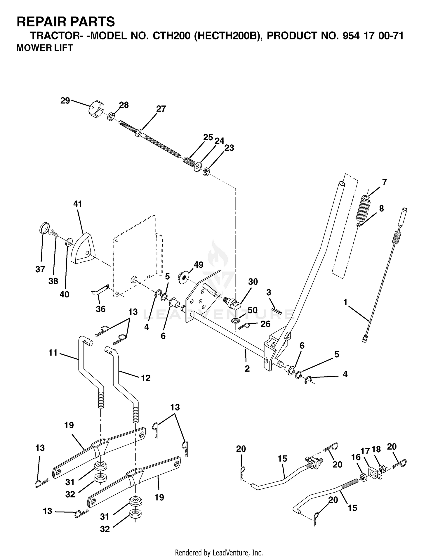 MOWER LIFT / DECK LIFT