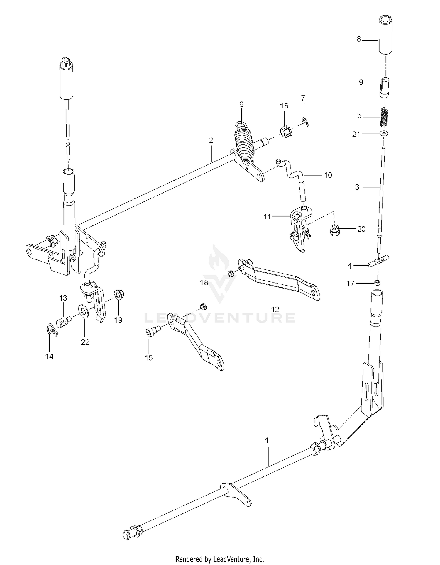 BRAKE / REAR MOWER LIFT