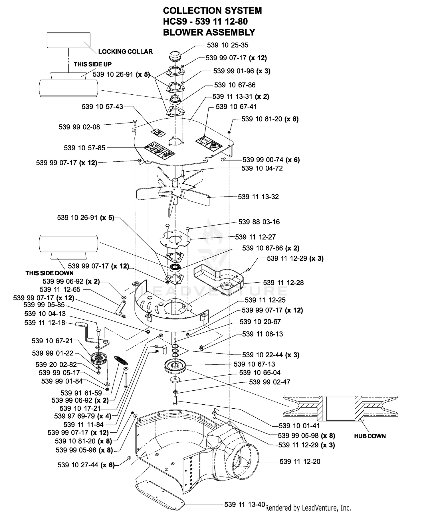 Accessories HCS9 Collection System Blower