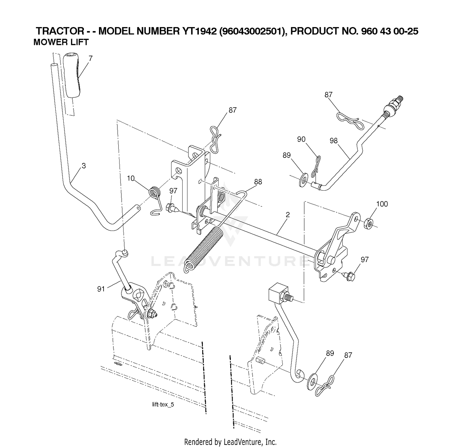 MOWER LIFT / DECK LIFT
