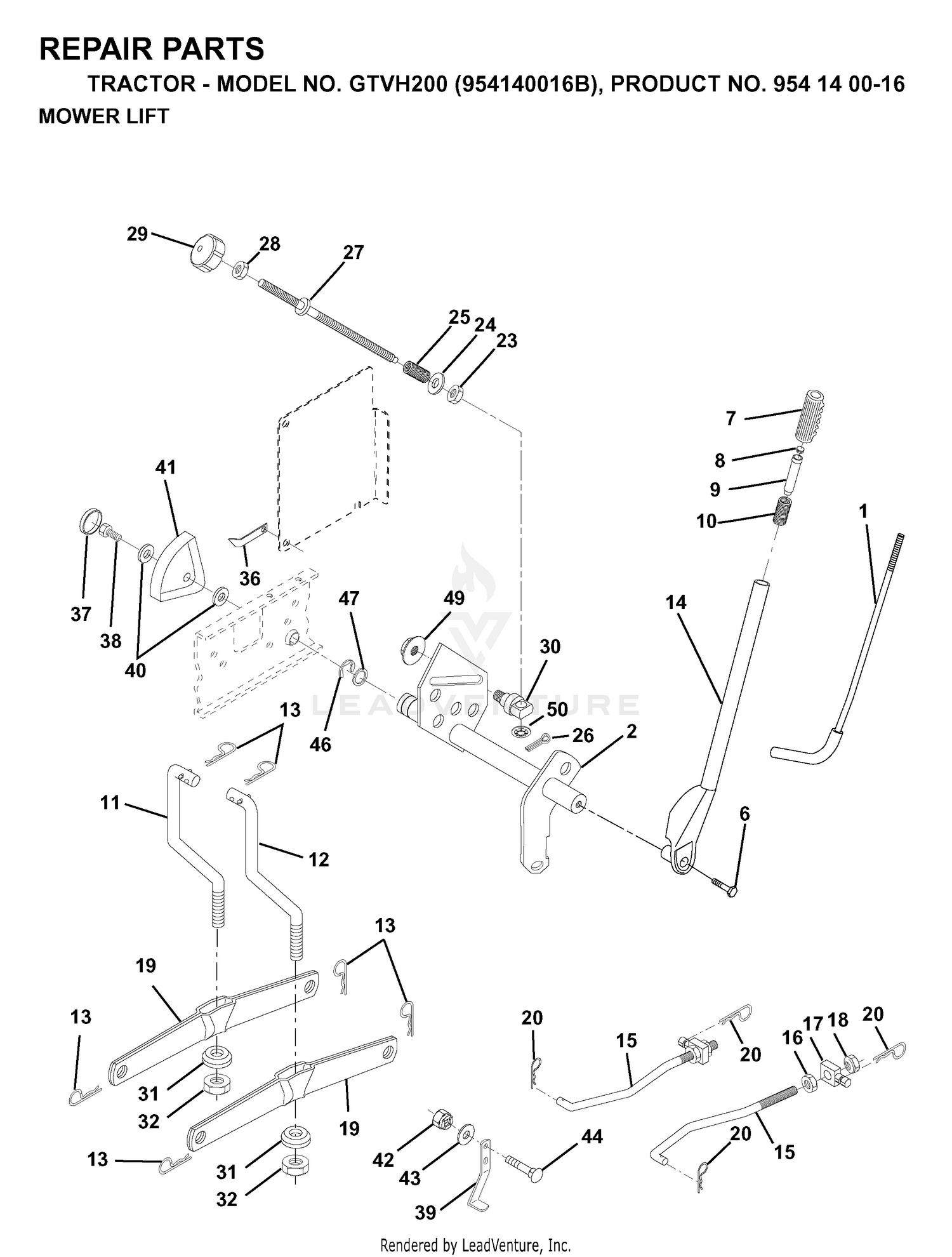 MOWER LIFT / DECK LIFT