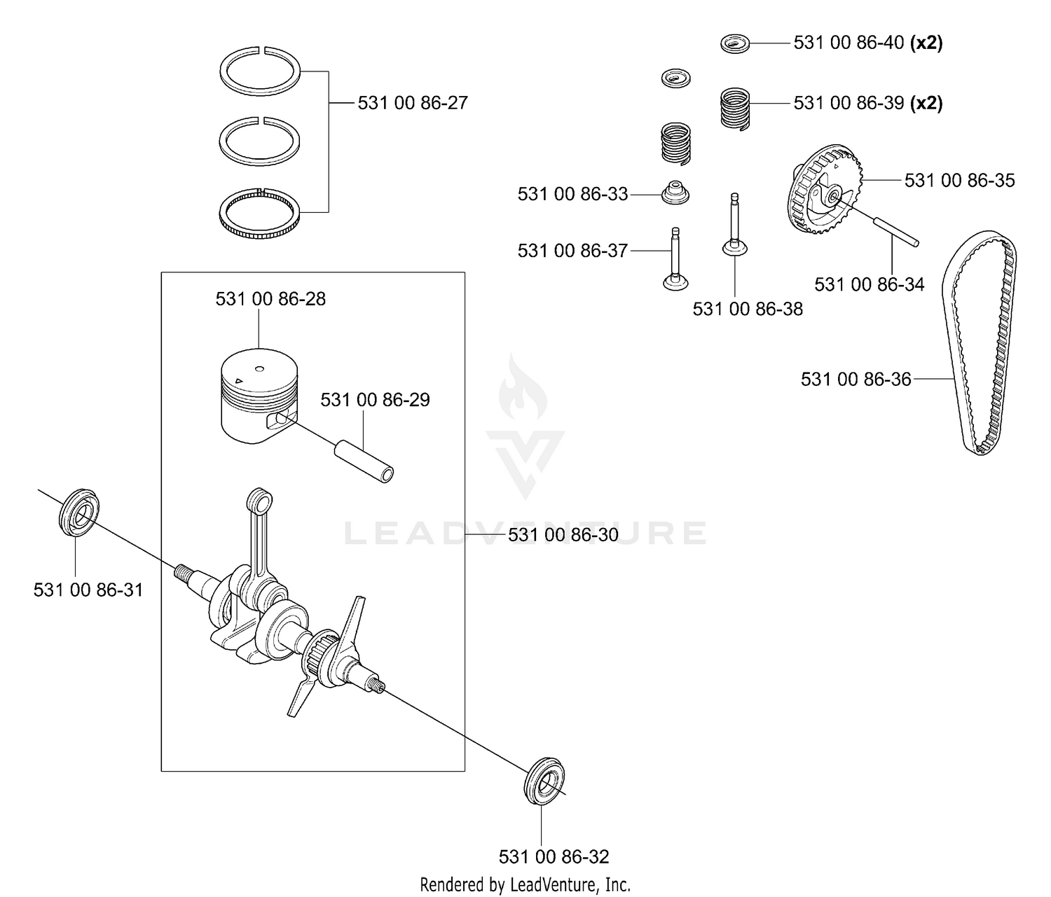 Crankshaft/Piston/Drive Chain